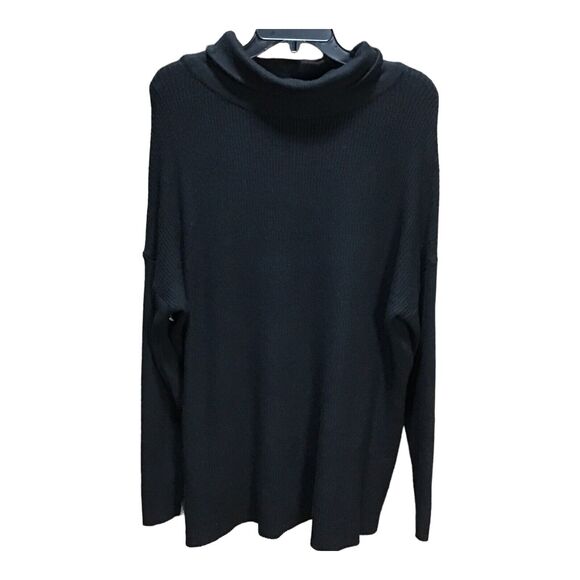 Devotion by Cyrus Women’s Black Cowl Neck Ribbed Tunic Sweater Size Medium NWOT - Picture 8 of 15